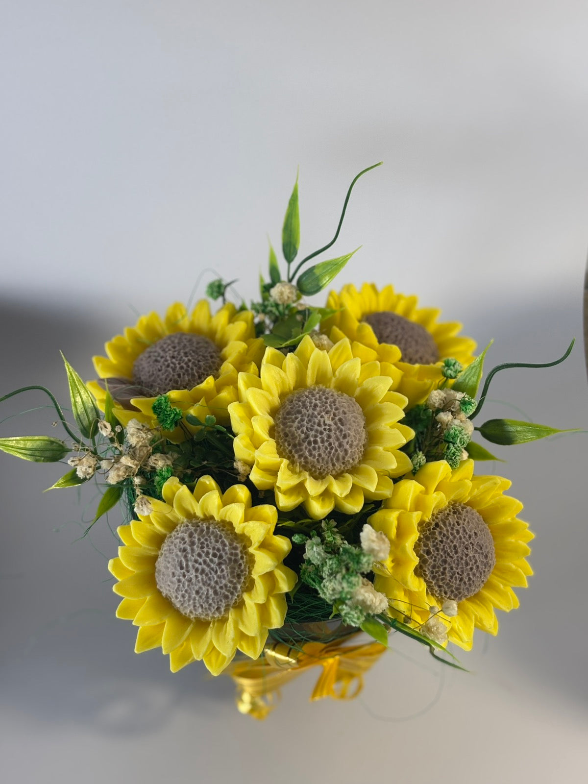 Букет 🌻"Слънчогледи"🌻 - Ръчно Изработени Ароматни Сапунени Цветя