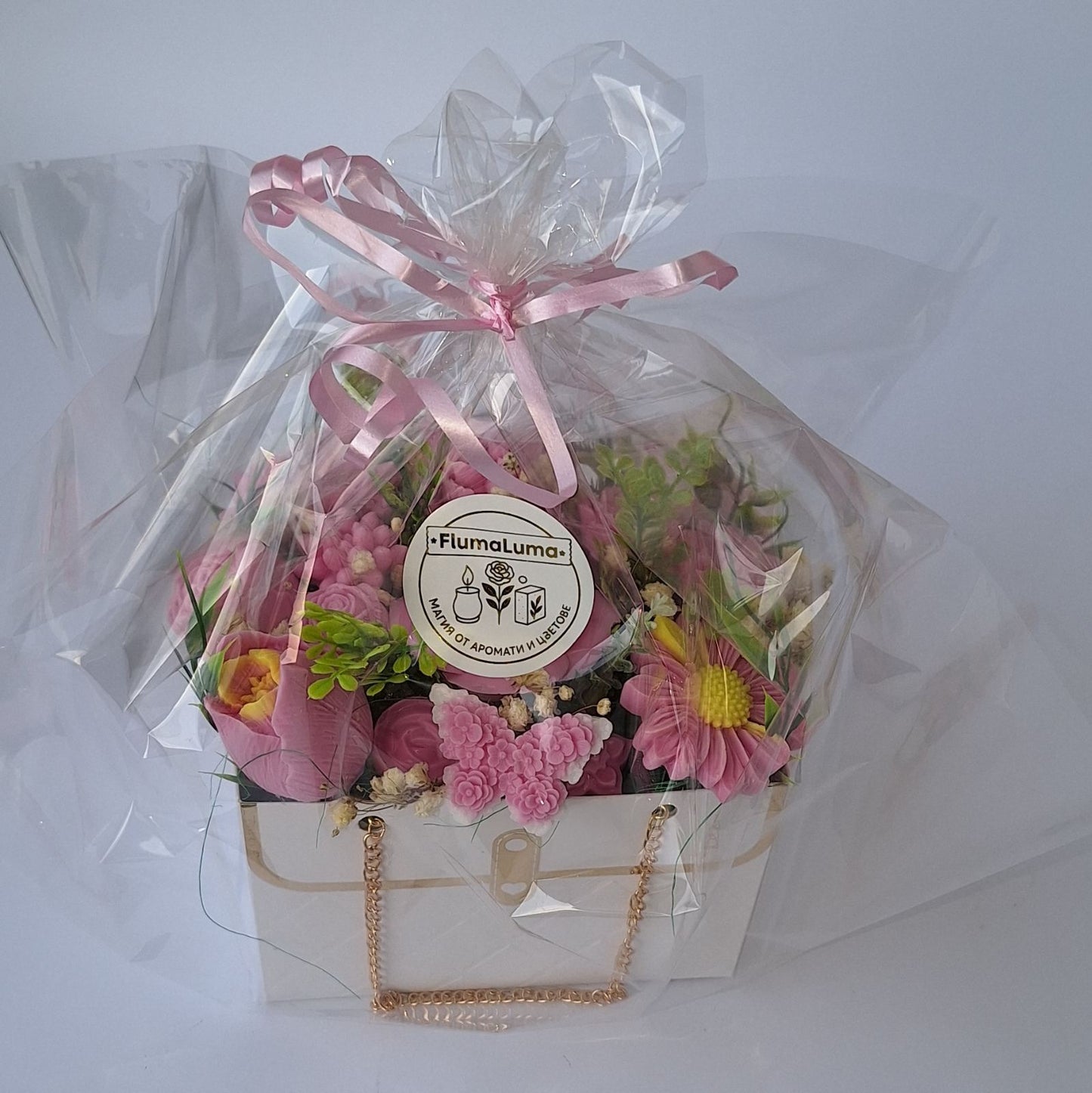 Букет 🎀"Сладко Изкушение"🎀 Ръчно Изработени Ароматни Сапунени Цветя