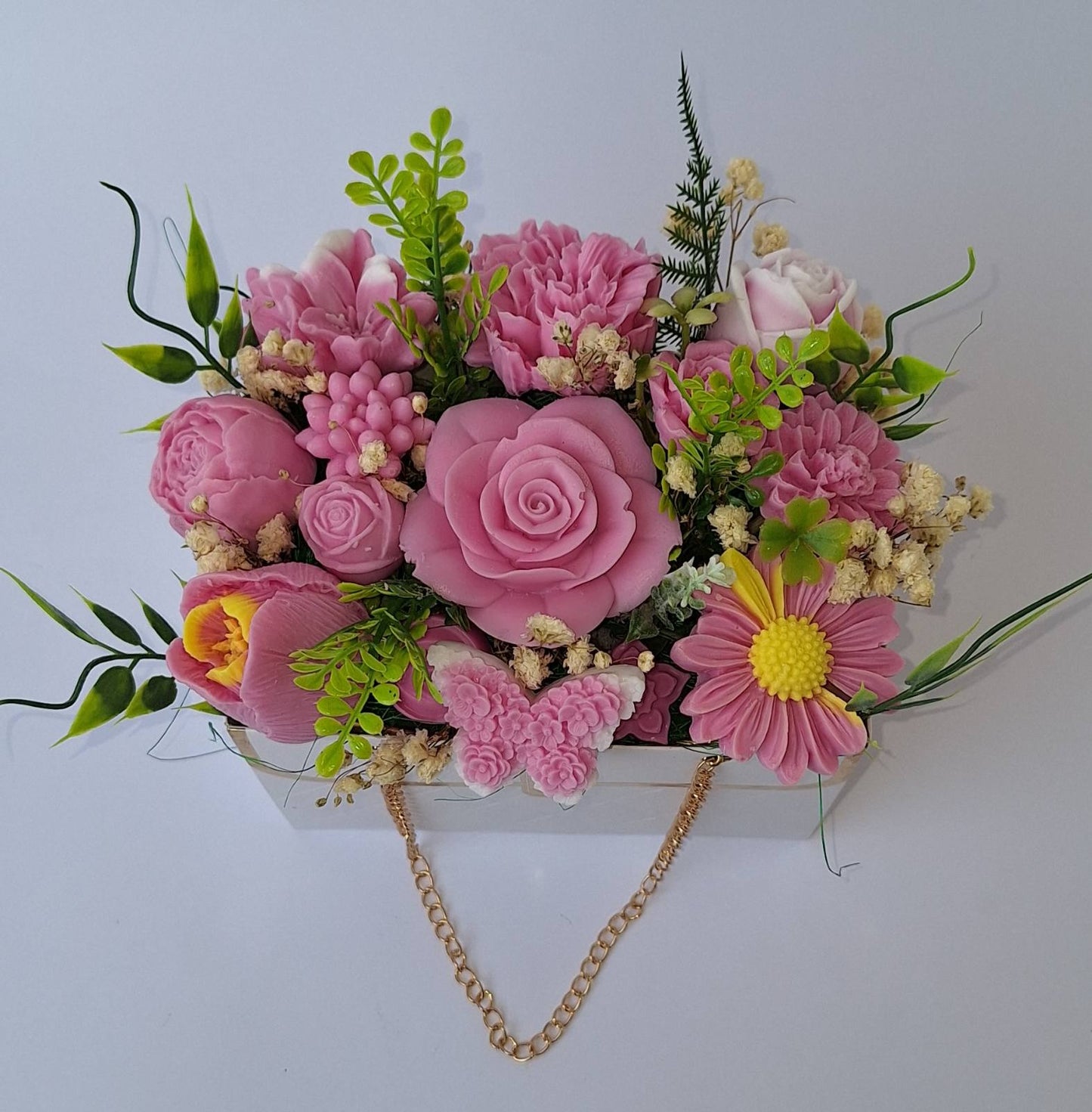 Букет 🎀"Сладко Изкушение"🎀 Ръчно Изработени Ароматни Сапунени Цветя