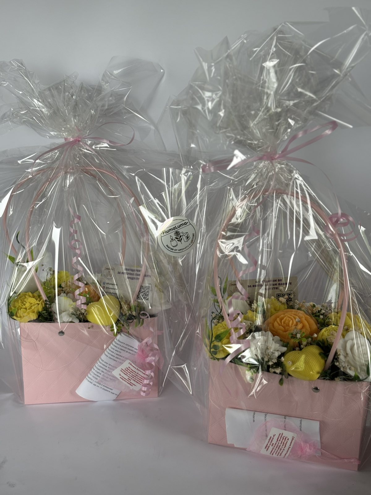 Букет☀️"Слънчево Утро"☀️ Ръчно Изработени Ароматни Сапунени Цветя