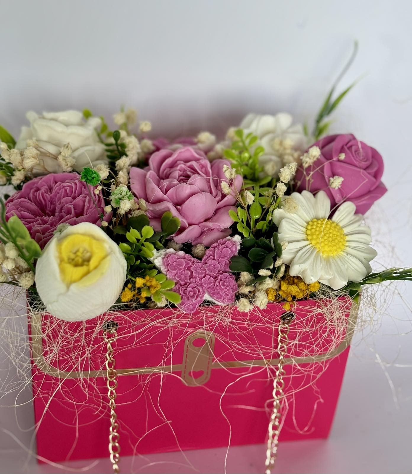 Букет 🌸Буря от Цветове🌸 Ръчно Изработени Ароматни Сапунени Цветя