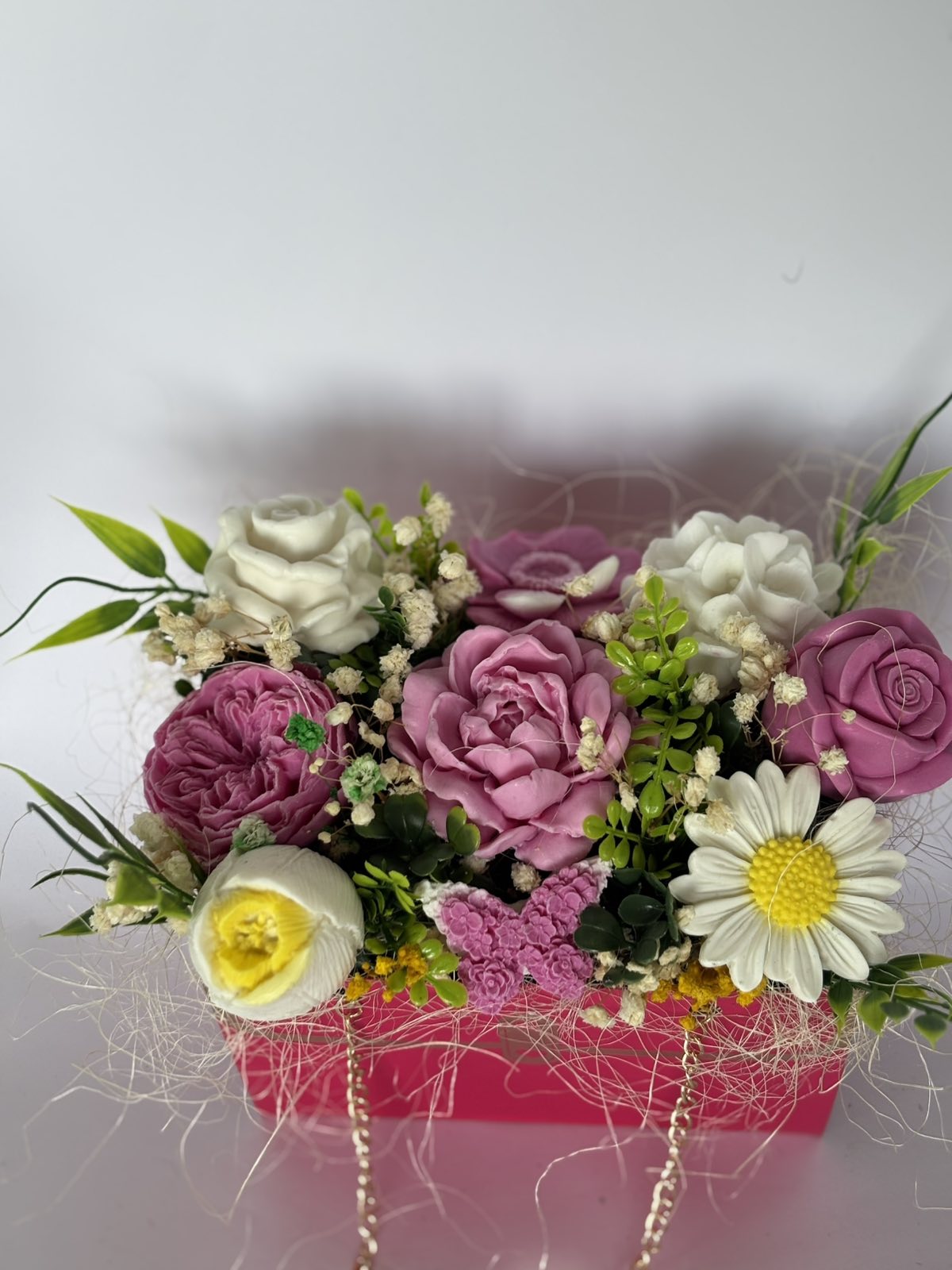 Букет 🌸Буря от Цветове🌸 Ръчно Изработени Ароматни Сапунени Цветя