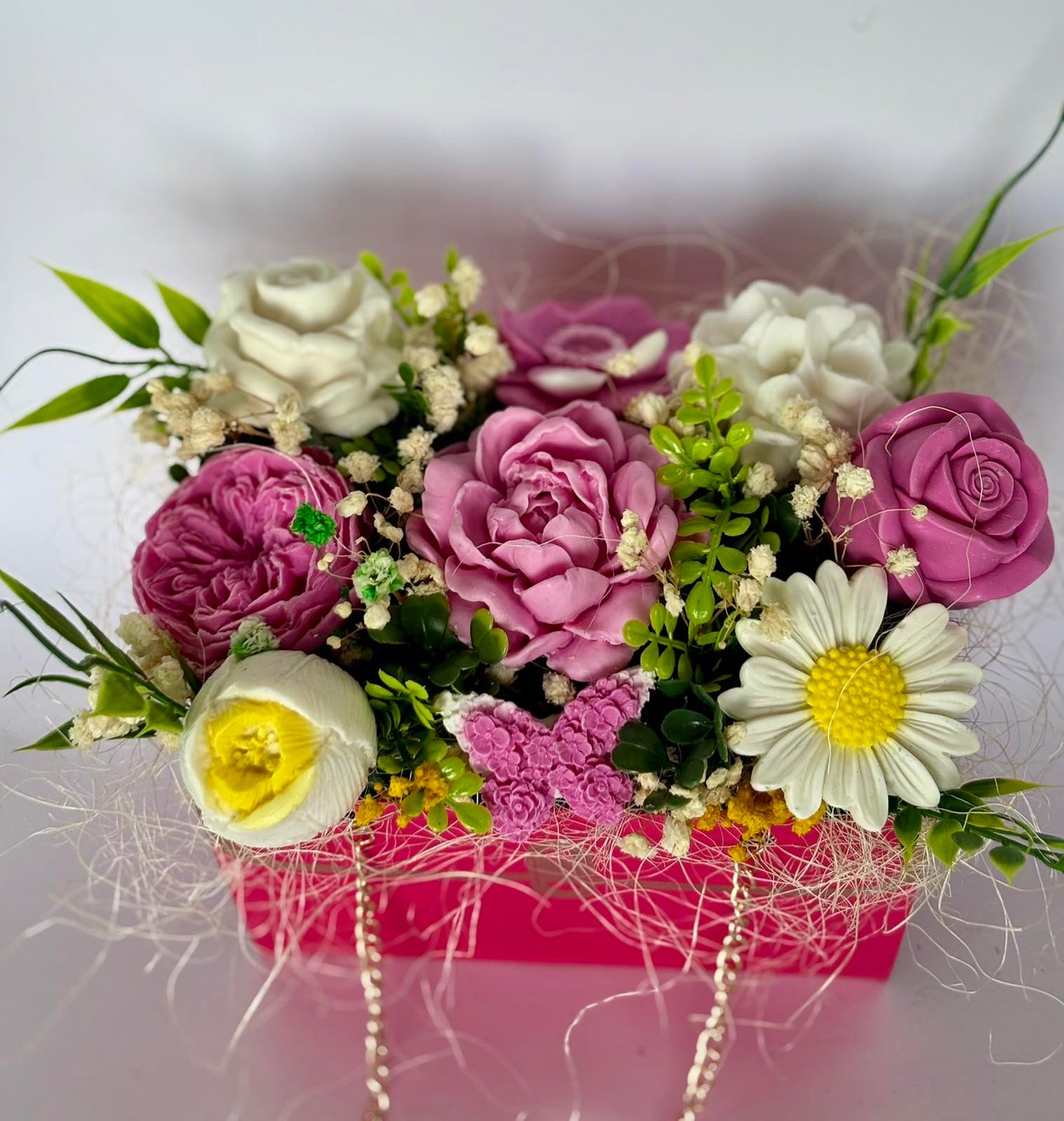 Букет 🌸Буря от Цветове🌸 Ръчно Изработени Ароматни Сапунени Цветя