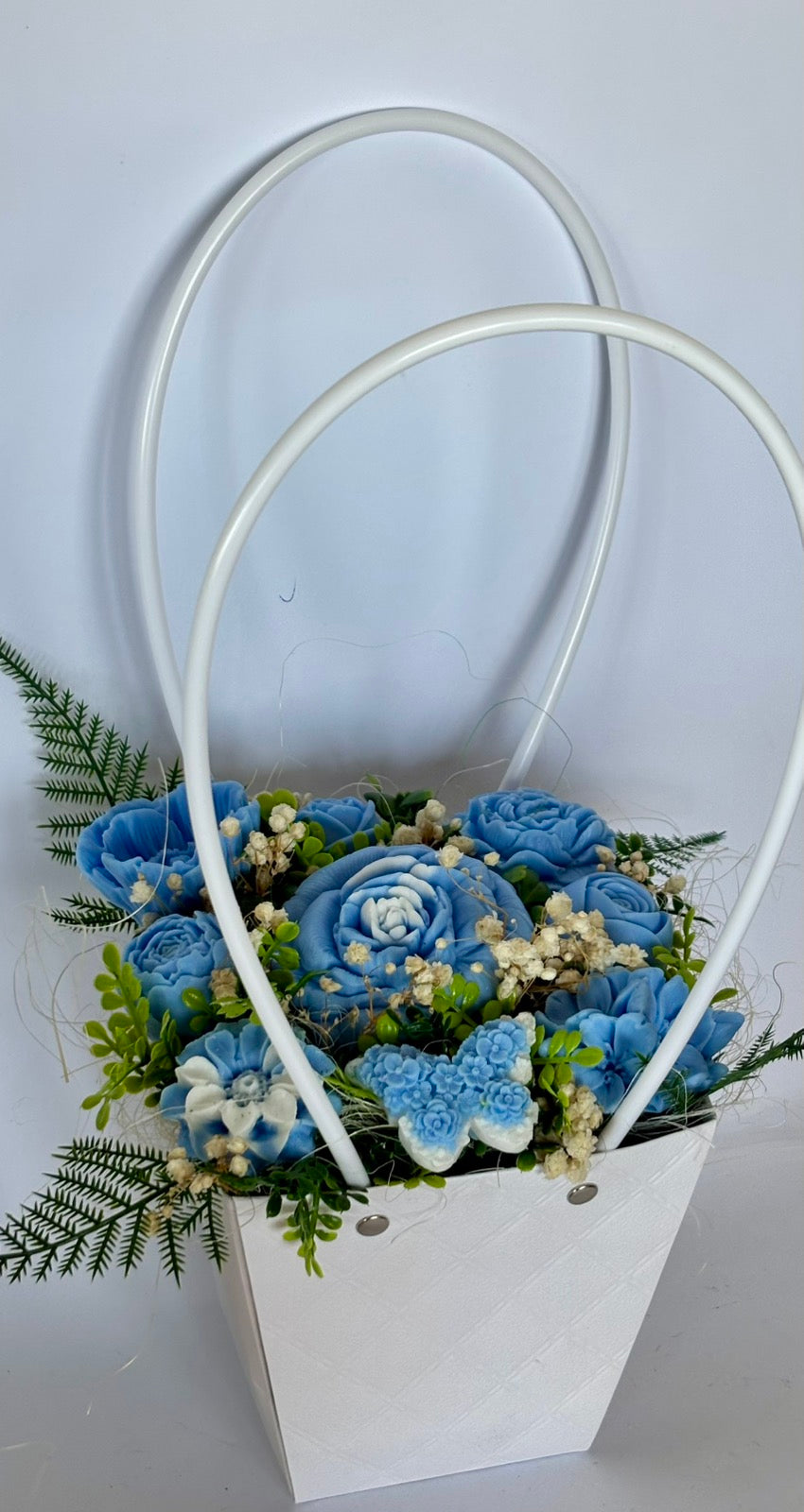 Букет💙"Небесна Нежност"💙 Ръчно Изработени Ароматни Сапунени Цветя