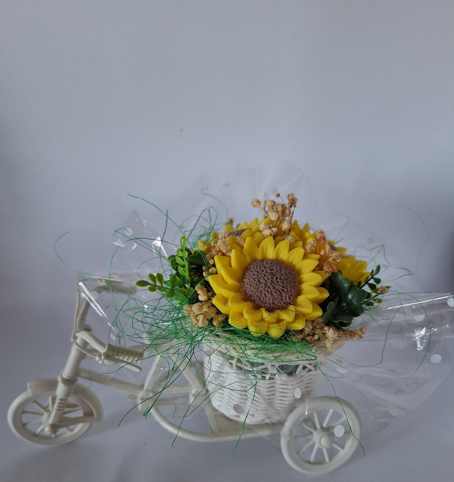 Букет🚲🌻 „Слънчева Разходка“🌻🚲Ръчно изработени ароматни сапунени цветя
