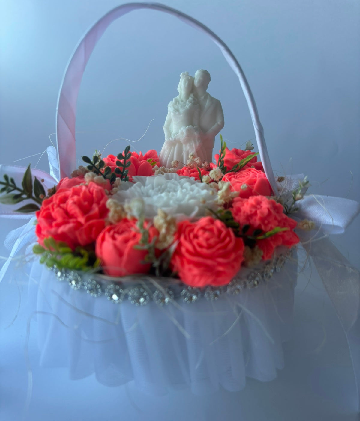 Букет💍🌸„Сватбена Магия“ 🌸💍 – Ръчно Изработени Ароматни Сапунени Цветя