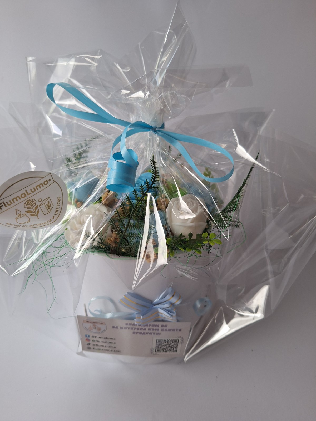 Букет🌬️"Полъх от Небето"🌬️ - Ръчно Изработени Ароматни Сапунени Цветя