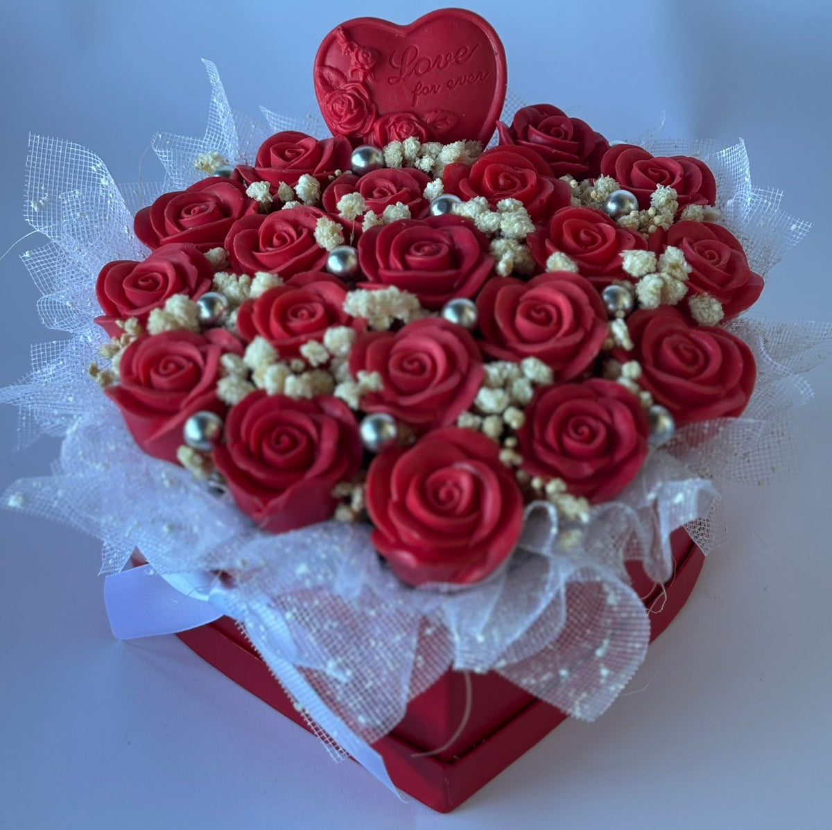 Букет❤️"Вечна Любов"❤️– Ръчно Изработени Ароматни Сапунени Цветя🌸