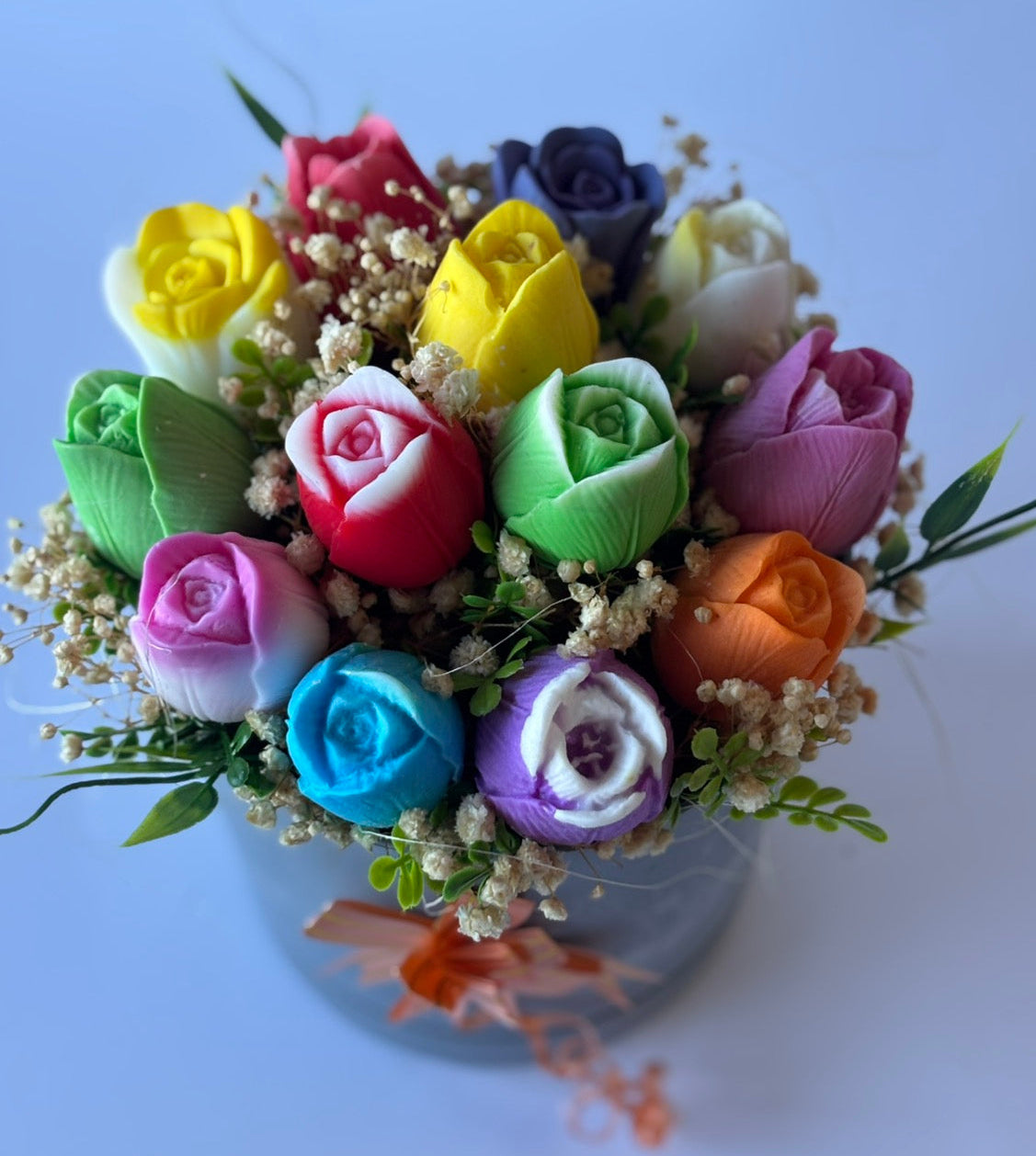 Букет🌷"Лалета"🌷13 броя – Ръчно Изработени Ароматни Сапунени Цветя 🌷