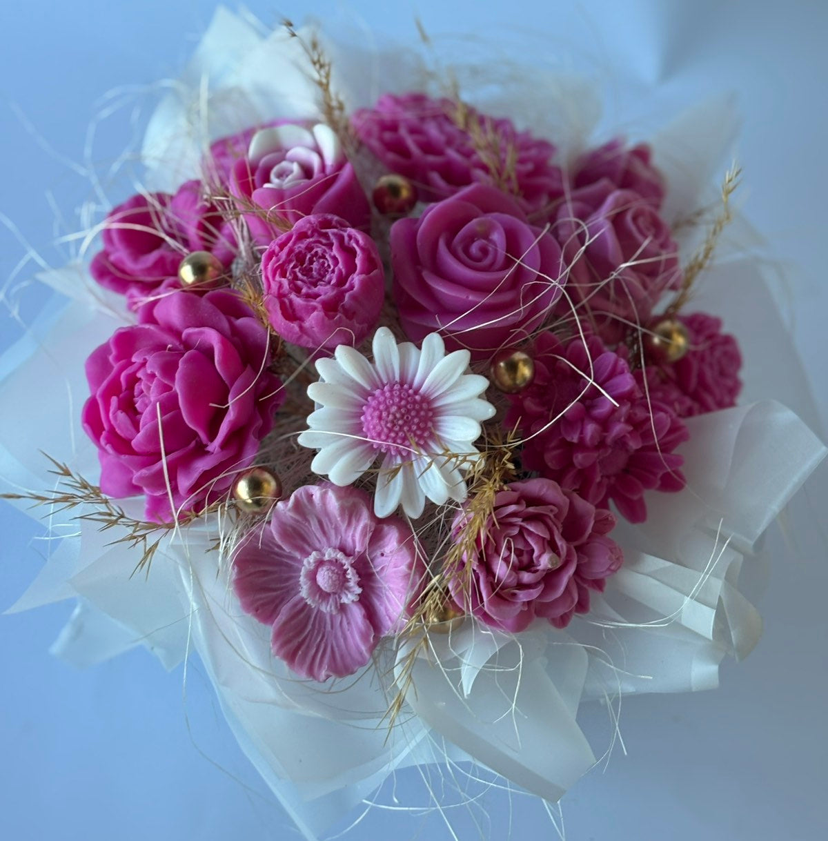 Букет🌸"Розова Пауза"🌸Ръчно Изработени Ароматни Сапунени Цветя