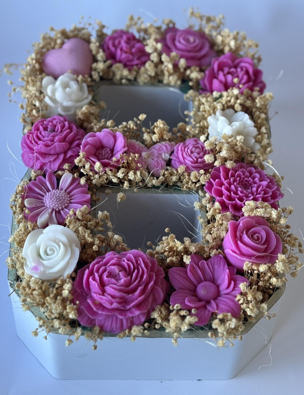 Букет💕"Нежност в Осмица"💕 в розово - Ръчно Изработени Ароматни Сапунени Цветя🌸