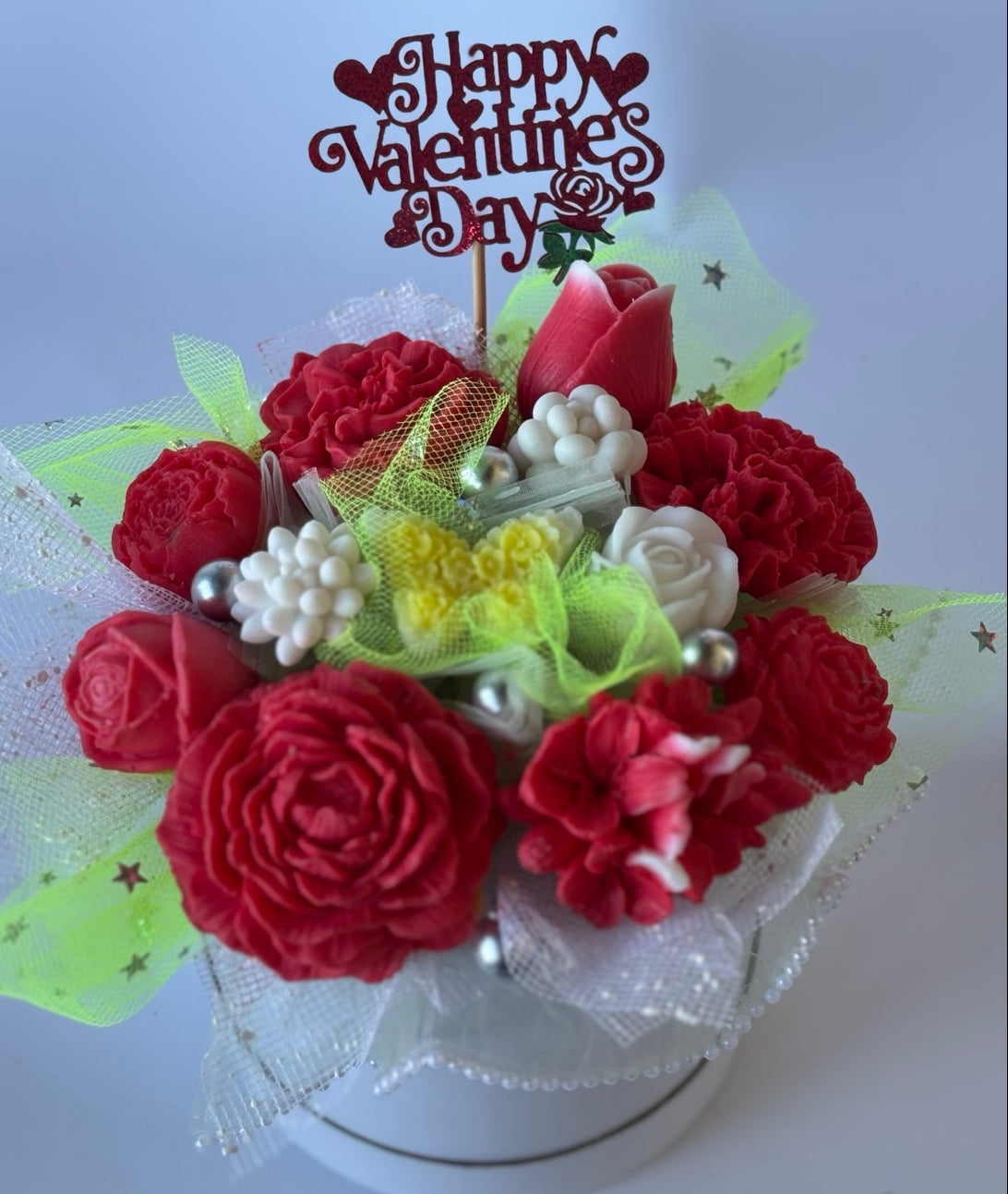 Букет❤️😍„Любов от Пръв Поглед“😍❤️ Ръчно Изработени Ароматни Сапунени Цветя