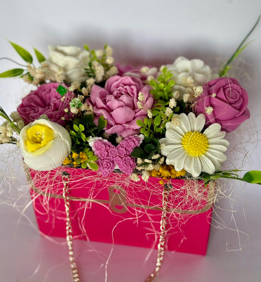 Букет 🌸Буря от Цветове🌸 Ръчно Изработени Ароматни Сапунени Цветя