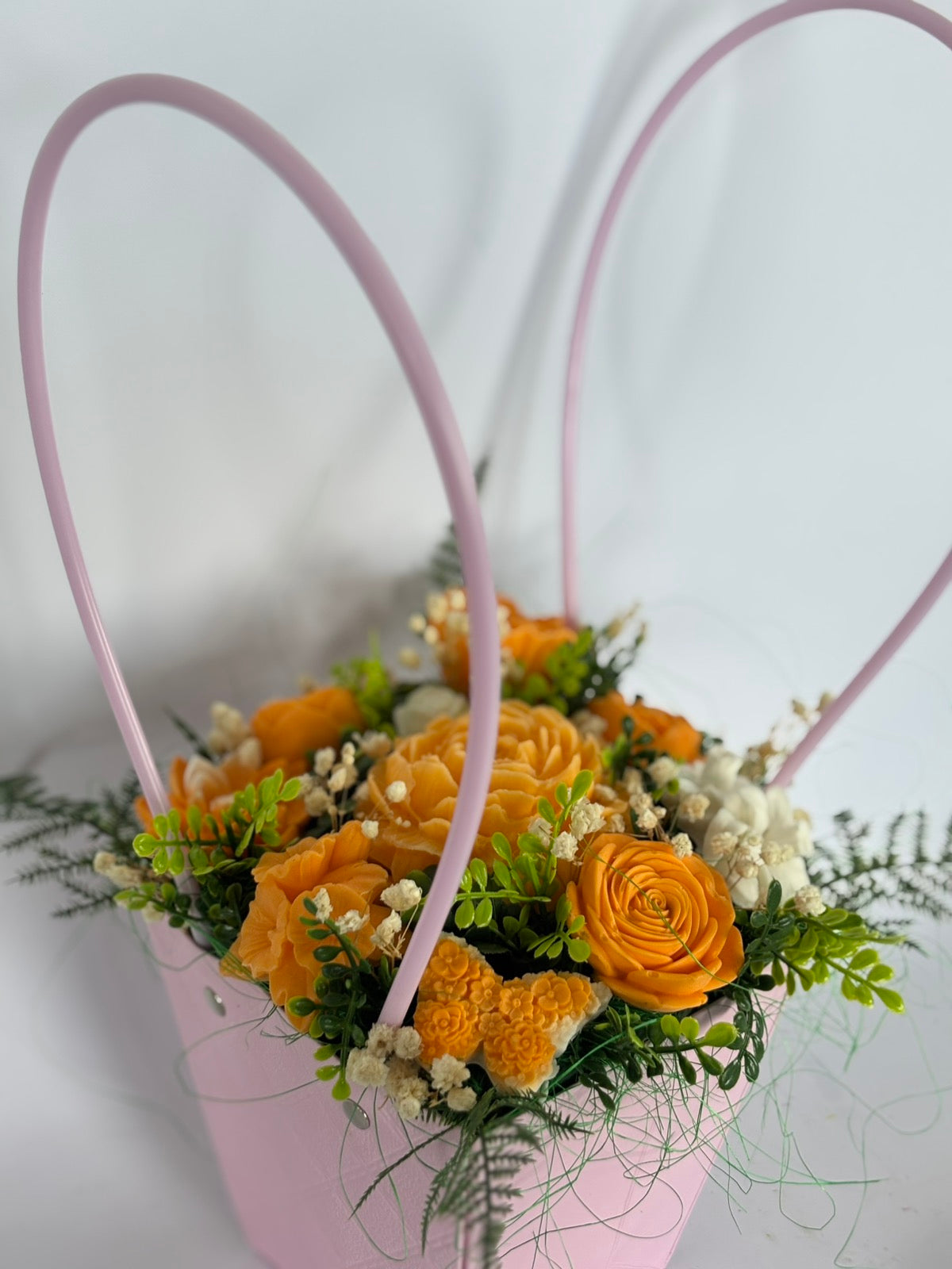 Букет🧡„Цитрусова Прегръдка“🧡 Ръчно Изработени Ароматни Сапунени Цветя