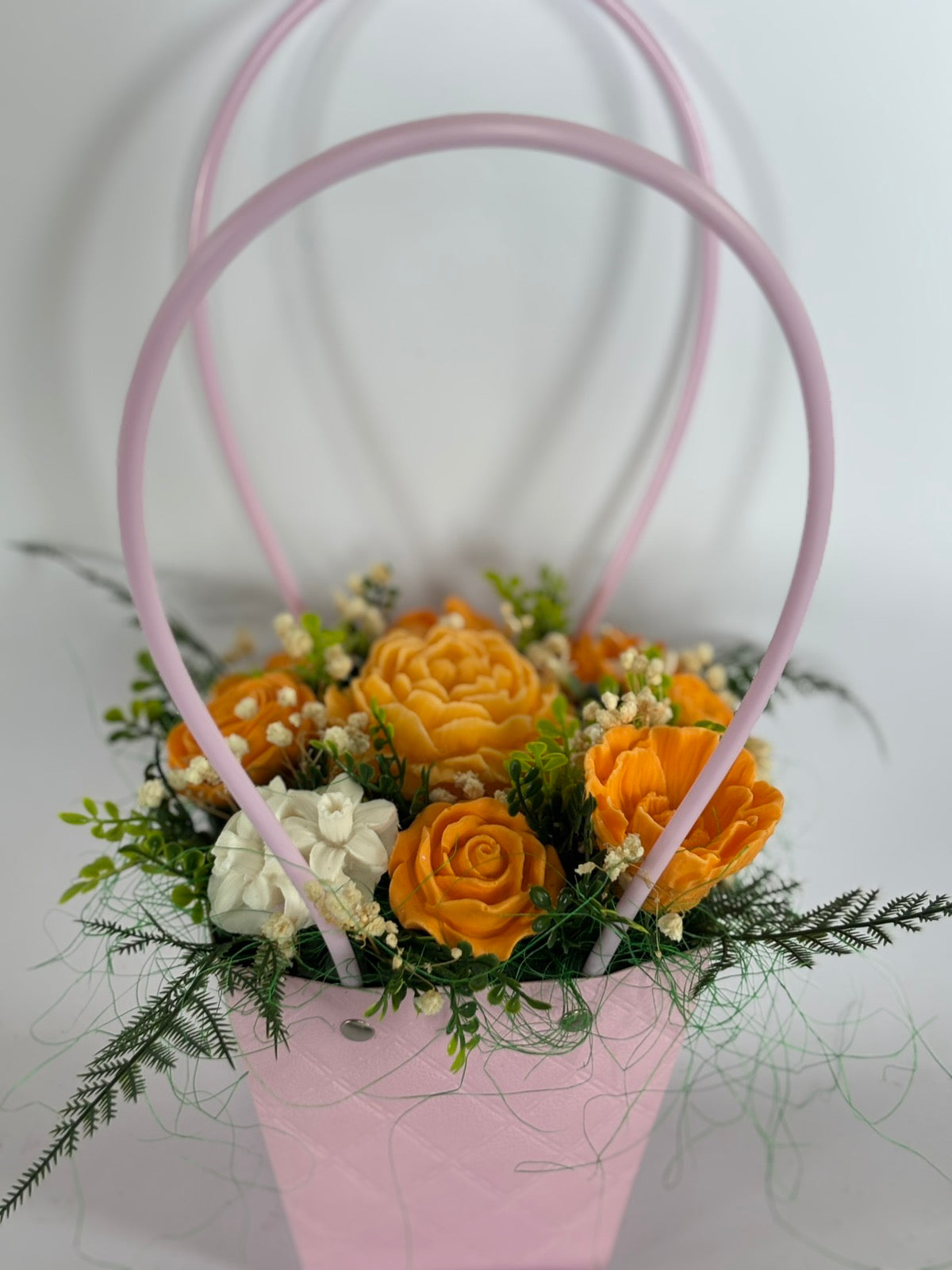 Букет🧡„Цитрусова Прегръдка“🧡 Ръчно Изработени Ароматни Сапунени Цветя