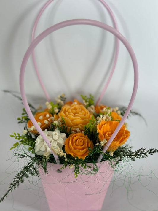 Букет🧡„Цитрусова Прегръдка“🧡 Ръчно Изработени Ароматни Сапунени Цветя