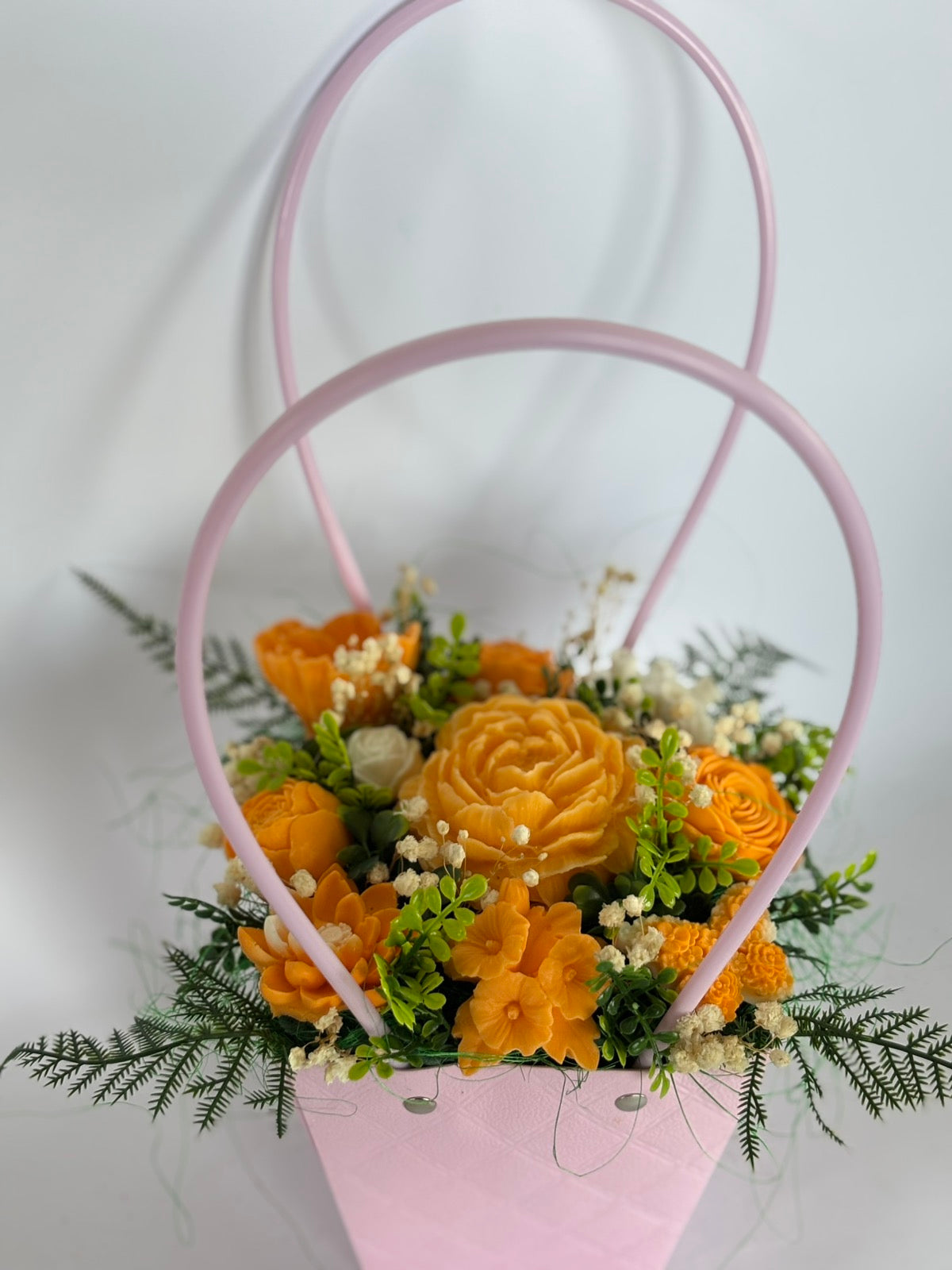 Букет🧡„Цитрусова Прегръдка“🧡 Ръчно Изработени Ароматни Сапунени Цветя