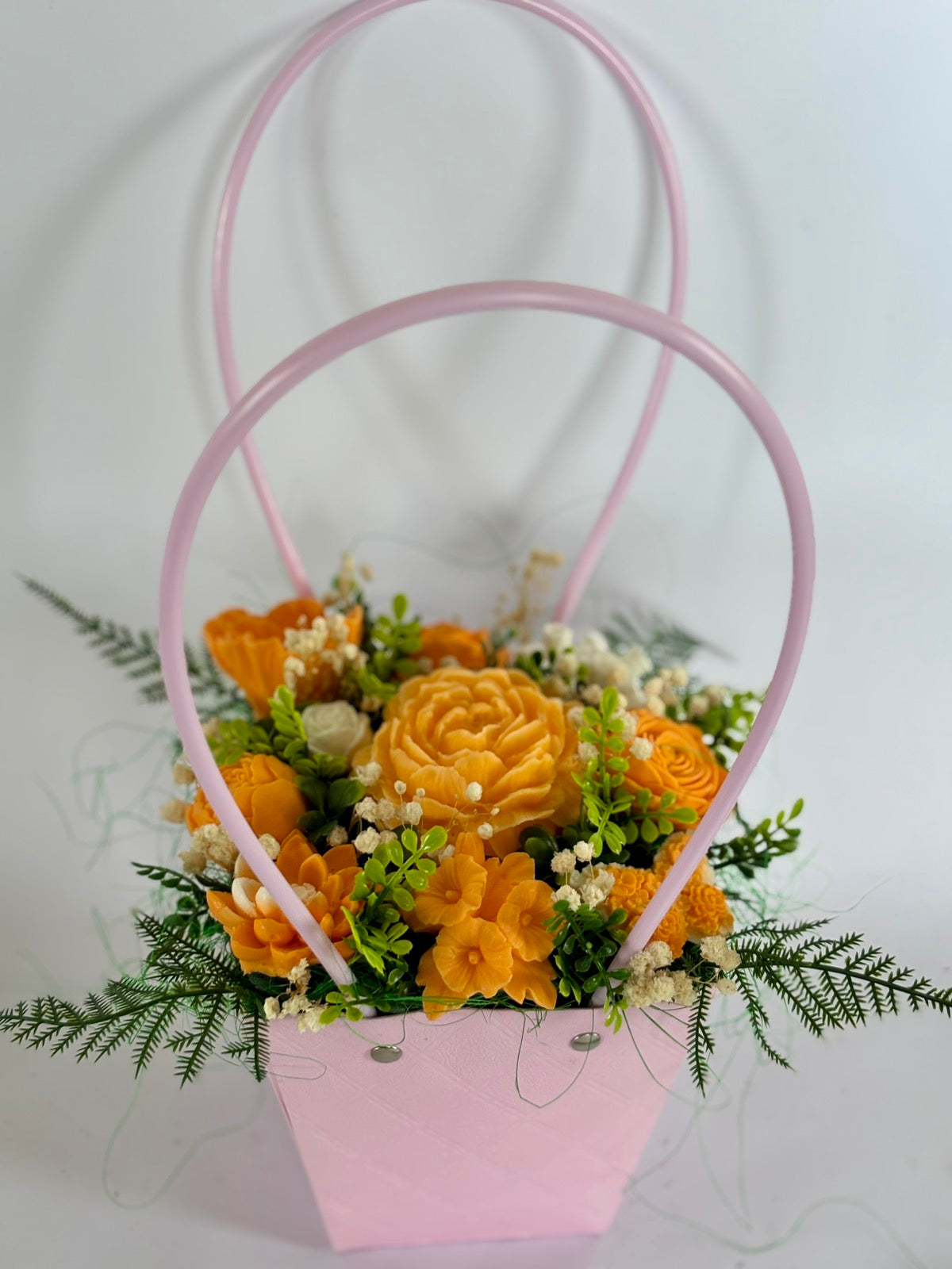 Букет🧡„Цитрусова Прегръдка“🧡 Ръчно Изработени Ароматни Сапунени Цветя