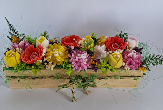 Букет 🌸"Цветна Градина"🌸 Ръчно Изработени Ароматни Сапунени Цветя