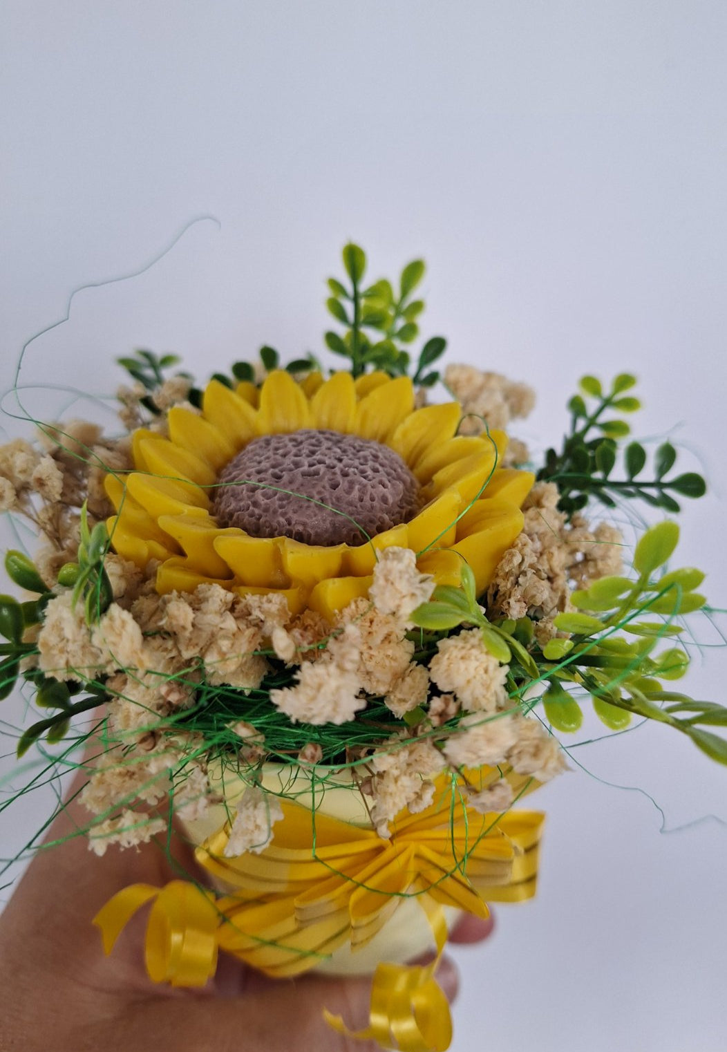 Букет🌻„Слънчева Утрин“🌻 – Ръчно Изработен Ароматен Сапунен Слънчоглед