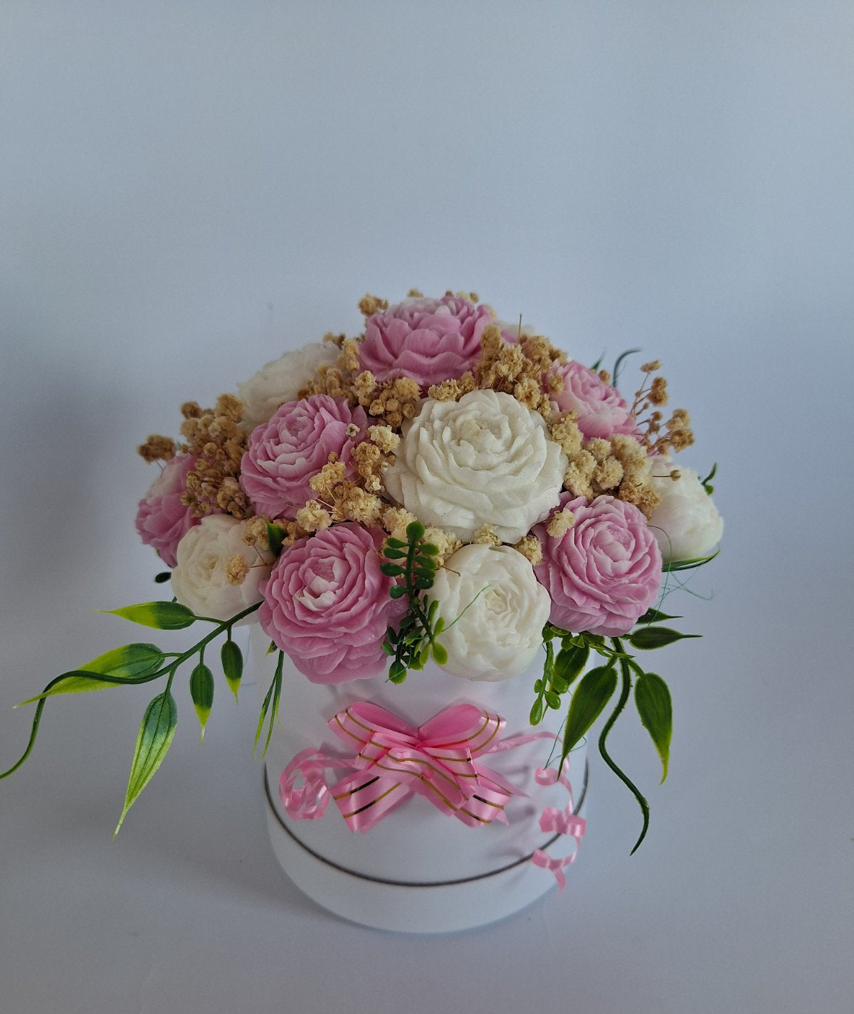 Букет🎀„Нежен Шепот“🎀– Ръчно Изработени Ароматни Сапунени Цветя