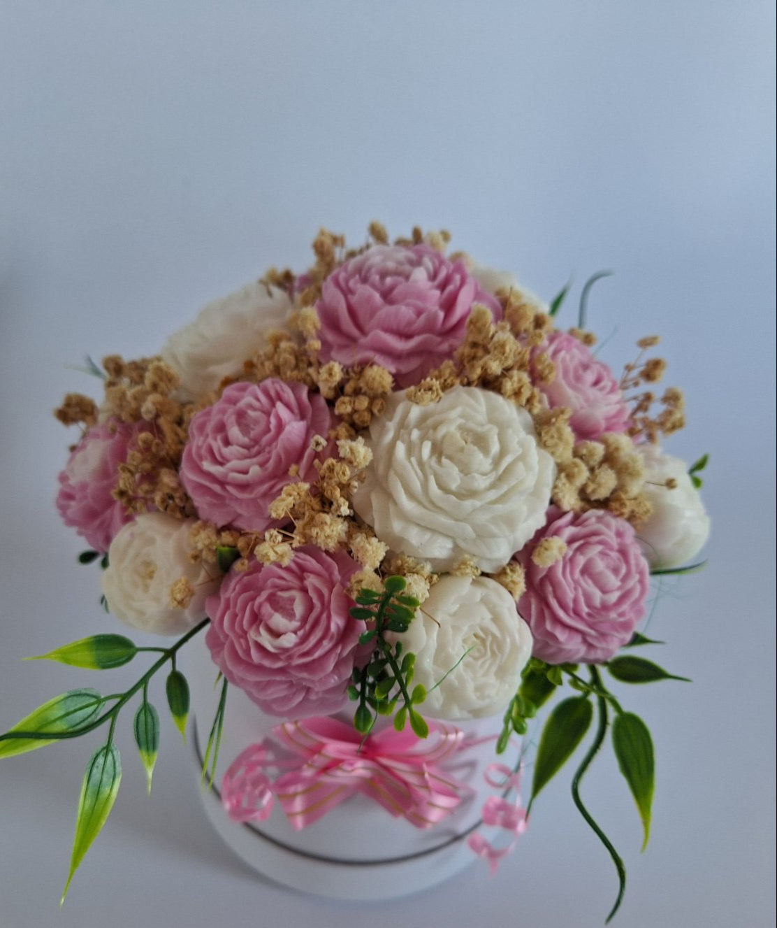 Букет🎀„Нежен Шепот“🎀– Ръчно Изработени Ароматни Сапунени Цветя