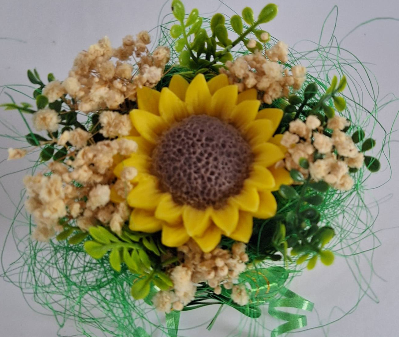 Букет🌻„Слънчева Утрин“🌻 – Ръчно Изработен Ароматен Сапунен Слънчоглед