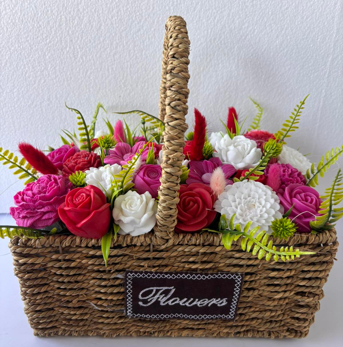 Букет🌺🧺„Градинска Радост“🌺🧺 – Ръчно Изработени Ароматни Сапунени Цветя